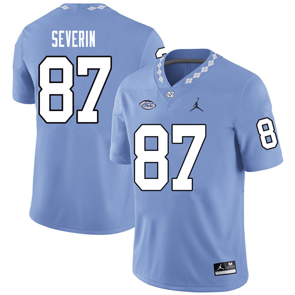 Jordan Brand Men #87 Paul Severin North Carolina Tar Heels College Football Jerseys Sale-Carolina Bl